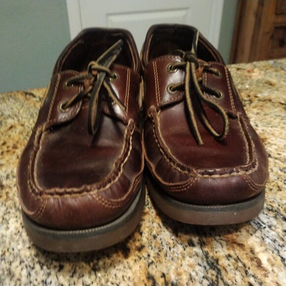 Sperry Top Sider Mako Collection 2 Eye Canoe Boat Shoe 0764027 Brown Leather 8.5 - Picture 13 of 13
